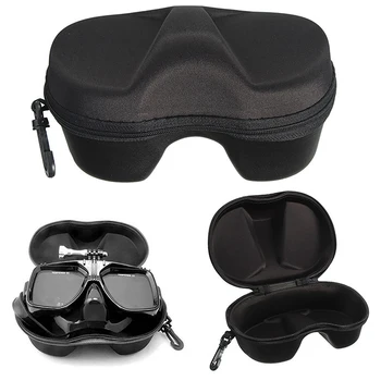 Кутия за съхранение на очила за гмуркане, комплект за гмуркане с шнорхел, богат на функции маска за лице, калъф за тръба с цип за гмуркане
