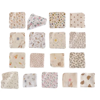 Кърпички за бебета от оригване, дишащи 4-жична Муслиновые квадратни парцали - Детски гъба, кърпа