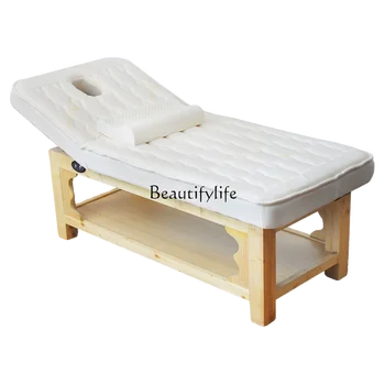 Легло за лице от масивно дърво от латекс, Специално легло за медицински масажи в салон за красота, Физиотерапевтическая легло