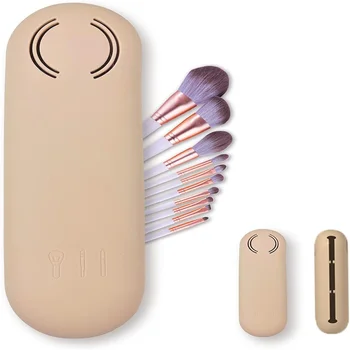 Малка косметичка, висококачествен дишащ силикон органайзер за съхранение на инструменти за грим, коса за козметични чанти за пътуване