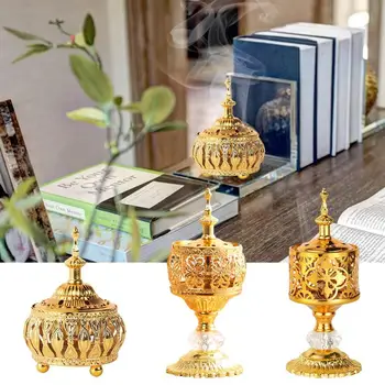 Метален държач за тамян, Здрава китайската кадилница за тамян на Буда, Множество арабски декоративна ароматна кадилница за дневни