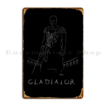 Метална табела Максимус Gladiator Cave Cinema Създаване на калай знак на клуба за партита