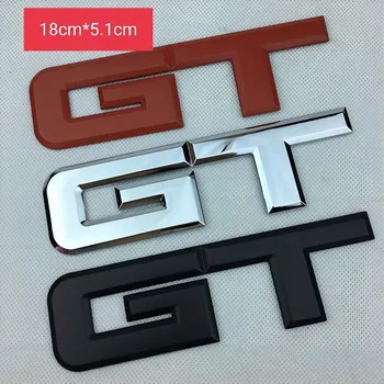 Метални 3D букви кола Mustang GT 2018 2019 2012 2016 2017 GT 500 350 40 Емблема на багажника, лого, етикет на крило GT Аксесоари