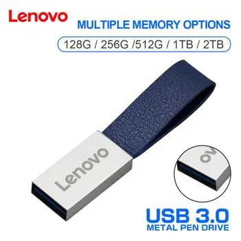 Метални USB-Стик Lenovo USB 3.0 High Speed Трансфер на Pen drive 1TB, 2TB 512GB Преносим Водоустойчив U-диск За Преносим КОМПЮТЪР