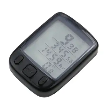 Многофункционален Велокомпьютер Водоустойчив Светещи Километража LCD дисплей на Цифрови Безжични измерване на скоростта на Велосипеди за измерване на Скоростта