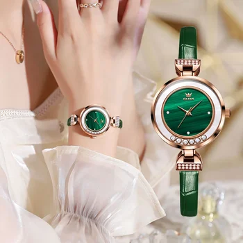Моден кварцов часовник OLEVS 5540 за жени, луксозни творчески дамски ръчен часовник с водоустойчив каишка от неръждаема стомана
