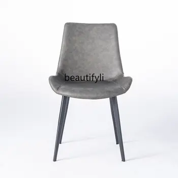 Модерен минималистичен стол за хранене, лесен луксозен стол, Домашен стол, Стол за почивка, Табуретка, маса за Хранене и стол в скандинавски стил