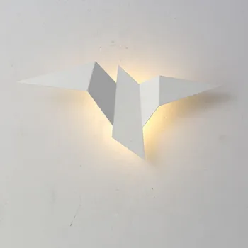 Модерни минималистичные стенни лампи Хол Нощно шкафче за спалня Полилей с Led вътрешна Черно-Бялата лампа за Осветление на пътеката Украса