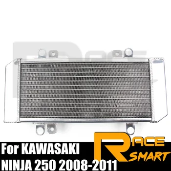 Мотоциклет радиатор за KAWASAKI NINJA 250 2008-2011 Система за водно охлаждане на двигателя Алуминий Ninja250 2008 2009 2010 2011