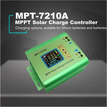 МРТ-7210A Цветен LCD дисплей MPPT Контролер за Зареждане на Слънчеви Панели 24/36/48/60/72 Контролери Слънчева Батерия на Басите