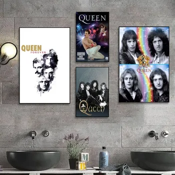 Музикален Плакат Queen F-freddie за Поръчка На Плакати САМ Home Room Bar, Cafe Decor Естетическо Изкуство Стенни Живопис Стикер