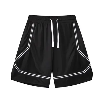 Мъжки баскетболни шорти в американски стил 2023, Лятна ежедневни спортни облекла за отдих, бързо съхнещи Спортни шорти за бягане във фитнеса голям размер