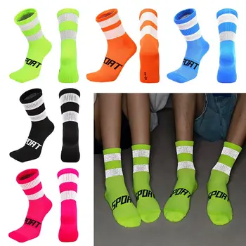 Мъжки, Дамски найлонови чорапи за фитнес на нощ, чорапи за джогинг, колоездене, спортни чорапи