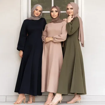 Мюсюлманската Женствена рокля Eid Prayer Абая-Дълга Макси рокля, Однотонное Скромно Елегантна Рокля за Рамадан, мюсюлманската рокля Abayas