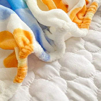 Набор от декоративни чаршаф от 3-те луксозни чаршаф от млечен кадифе приятен цвят, за детска спални, приятни за кожата, трайна покривка за легло