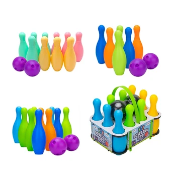 Набор от пластмасови топки за боулинг за деца на възраст от 3 и повече години, играчките за малките деца в предучилищна възраст