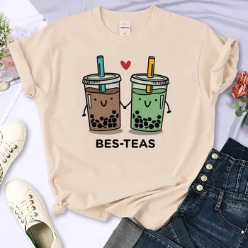 Най-добрите Чайове Bubble Milk Tea Графични Унисекс Тениски с Аниме на Iko За Мъже И Жени, Блузи С Принтом Герои на Манга, Мъжки Ежедневни Ризи