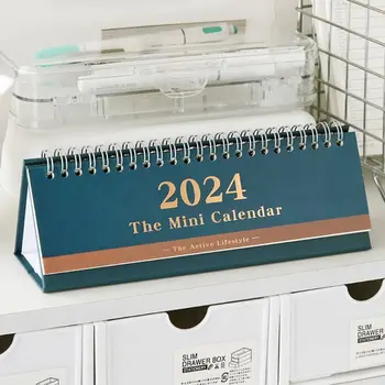 Напомняне за разписанието на 2024 година Настолен календар Годишна дневния ред на Показване на дата Постоянен Перекидной Календар Органайзер за дневен ред, Списък със задачи