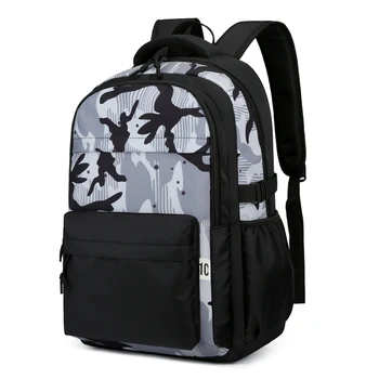 Нов дизайн, дишащи, с шарени цветя, за почивка, водоустойчив мъжки Голяма училищна чанта, раница за лаптоп с отделения