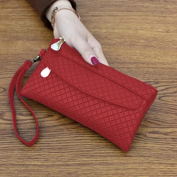 Нов модерен женски портфейл от изкуствена кожа, клатч, дамска чанта, най-Добрият в чантата си за телефон, женски чанта, джоб за телефон