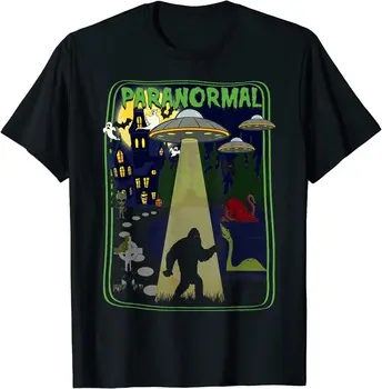 НОВА лимитированная подарък тениска Paranormal M0thman Al!ens със забавен дизайн Cryptid, S-3XL