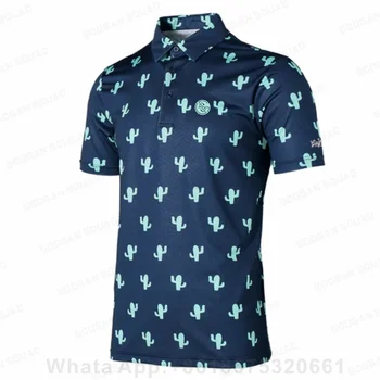 Нова мъжка риза-топка за голф, Мъжки ежедневни риза поло от 100% полиестер, мъжки бързосъхнеща риза-топка за състезания от Формула 1, мъжка риза поло голям размер