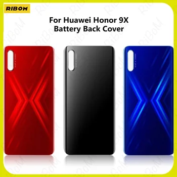 Новост за Huawei Honor 9X Задната част на кутията на батерията Корпус на задната врата за Честта на STK-LX1 Задната част на кутията на батерията Резервни части