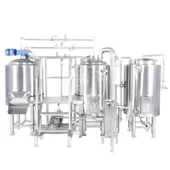 Обзавеждане за пивоварна обем 200 л с варочным цех на 2 съда с решения 