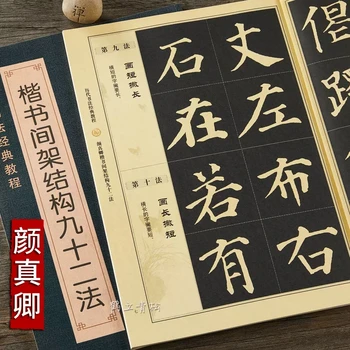Обикновена тетрадка за рисуване с четка Ян Чжэньцин О, Ян Xun, Структура щрихи на китайски йероглифи, Техника калиграфия, книга за обяснение