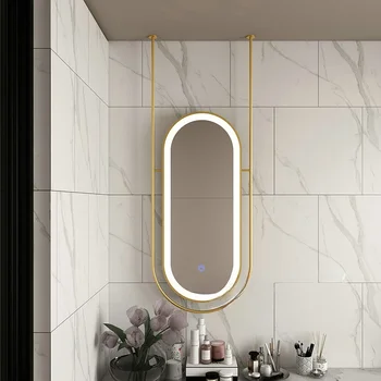 Овално огледало, подвесное огледало за баня, подвесное огледало за шкафа, подвесное огледало