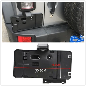 Определяне на задния етикет на неговия регистрационен номер, защитно покритие, титуляр на багажника, задна повдигаща панел молдинга порта за Jeep Wrangler JK Unlimited 2007-2017