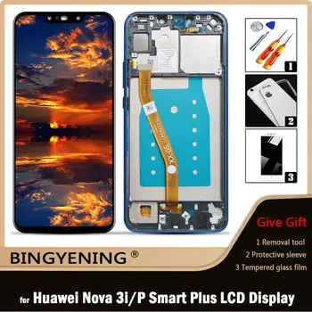 Оригинален За Huawei Nova 3i LCD дисплей с touch screen Digitizer В събирането На Huawei P Smart Plus 2018 ИН-LX1, LX2, L21 С рамка