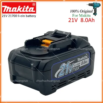 Оригинална Батерия 18V Makita 10ah 8ah 6ah Литиево-йонна Батерия 21V 21700 Подходящ За Електроинструменти Makita BL1860 BL1880 BL18100