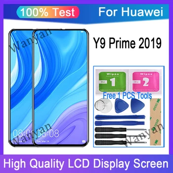 Оригиналът е с диагонал 6,59 инча за Huawei Y9 Prime 2019, смяна на LCD дисплей, сензорен екран, дигитайзер