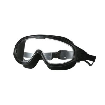 Очила за плуване Регулируема стягане С затычками за уши Силиконови очила за плуване Маска за гмуркане за възрастни HD Фарове за очила