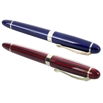 Перьевая дръжка JINHAO X450 18 KGP ширина от 0,7 мм, от 2 части, червена и синя