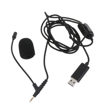Петличный микрофон USB, идеален микрофон за подкаст, игри, стрийминг на живо и настолен компютър, стереофоничен микрофон E1YA дължина на кабела 2 м