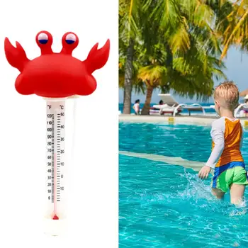 Плаващ термометър за басейна, лесно считываемый Универсален термометър за езерото за басейни, спа-салони, хидромасажни вани на открито аквариуми за плуване в помещението.
