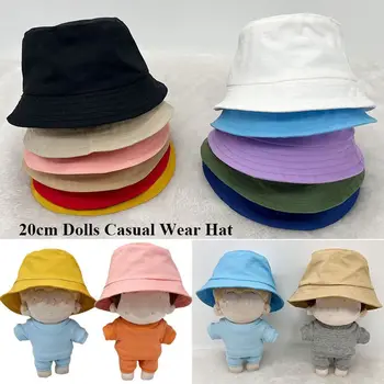 Плюшен стоп-моушън главата цвят карамел за кукли 20 см, сладък модни шапки за кукли 20 см, бейзболна шапка за кукли, ежедневни шапка за животните