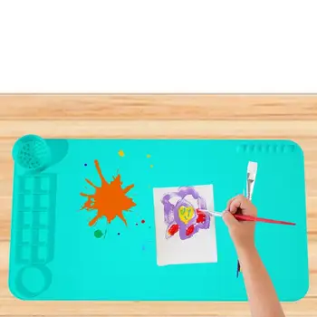 Подложка за рисуване, Антипригарный силиконов лист, Силиконов тампон, Калъпи от смола, ръчно рисувани с маслени бои, силиконови подложки, ръчно рисувани