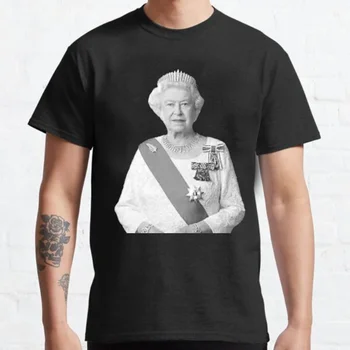 Почивай в мир, Елизабет II, Елизабет Александра, Класическа тениска с принтом на кралица Елизабет II 1926-2022, Кралица на всички времена