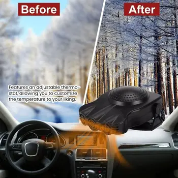 Преносим зимен автомобилен нагревател Нов Бърз отопление на предното стъкло на превозното средство с черен цвят, Антиобледенительный Автоматично аксесоар, нагревател за топенето на снега