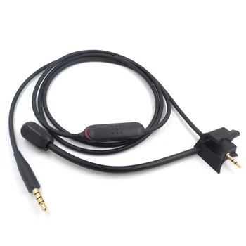 Преносимото аудио кабел За Слушалки QC 35 II QC35 QC35II С Външен Микрофон Превключвател за Изключване на Звука на Микрофона Линия Слушалки