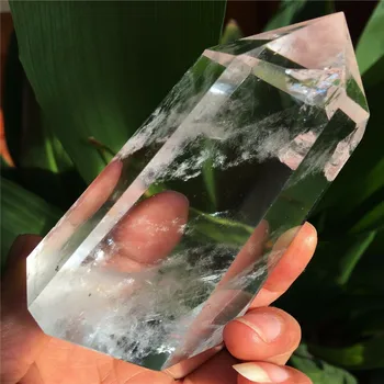 Прозрачен естествен бял кристал с една точка DT ЗА заздравяване на