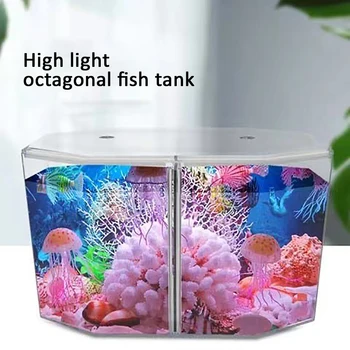 Прозрачна Акрилна аквариум за риби Риба в аквариум за гупи Таблетка с двойна решетка, изолационен бокс за люпене и отглеждане
