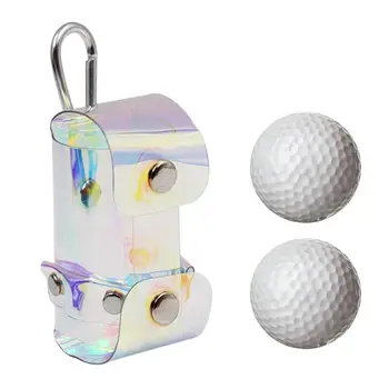 Прозрачната чанта за топките за голф, малка чанта за топките за голф, PVC, скута чанти за голф с магнитна тока, мини чанта за съхранение за голф