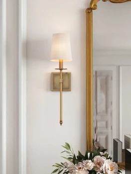 Промишлен монтиран на стената лампа с дължина 50 см, стенни аплици за всекидневната, Постмодернистский просто огледален лампа, Луксозно вътрешно осветление в коридора