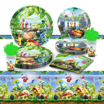 Първоначалната стратегическа игра в стил Връх-Мин, тематиката на партито по случай рождения ден, Декоративни съдове за еднократна употреба, на фона на балони, подарък за детска душа
