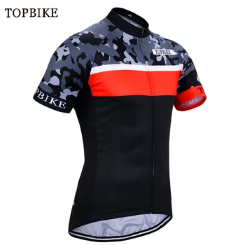 Пътен под наем TOPBIKE, мъжка Велосипедна фланелка, Дишаща тениска за отборни състезания, Дрехи за езда, спортна риза, дрехи за планински велосипеди.