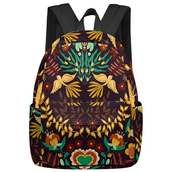 Раница Mexico Bird Sunflower, ученически чанти за момичета, чанта за книги, мъжка чанта на рамото, чанта за лаптоп Mochila